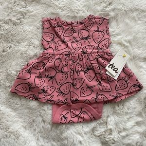 NWT Tea Collection Baby Strawberry Dress